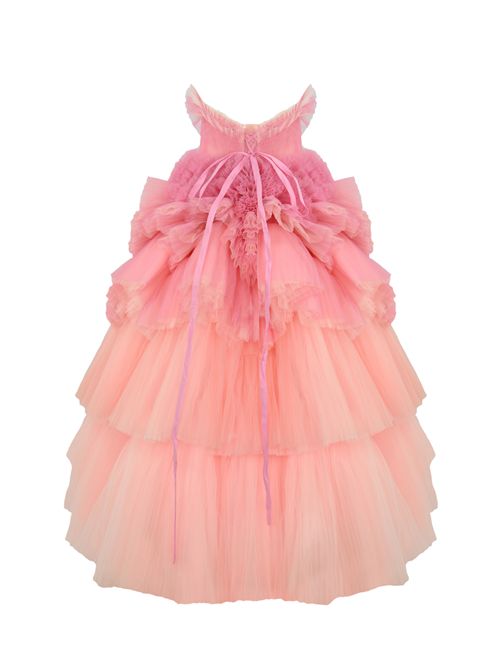 Abito a balze in tulle rosa That's Amore Couture by Gai Mattiolo | TA0008V385